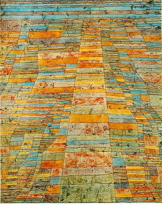 高速公路和小路 Highway and byways (1929)，保罗·克利