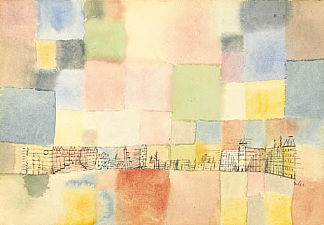 M新区 Neuer Stadtteil in M (1928)，保罗·克利
