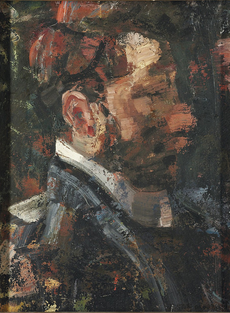 一个人的画像 Portrait of a Man (1925)，保罗·克利