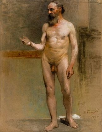 男性裸体 Male nude (1898)，保罗马蒂奥波洛斯