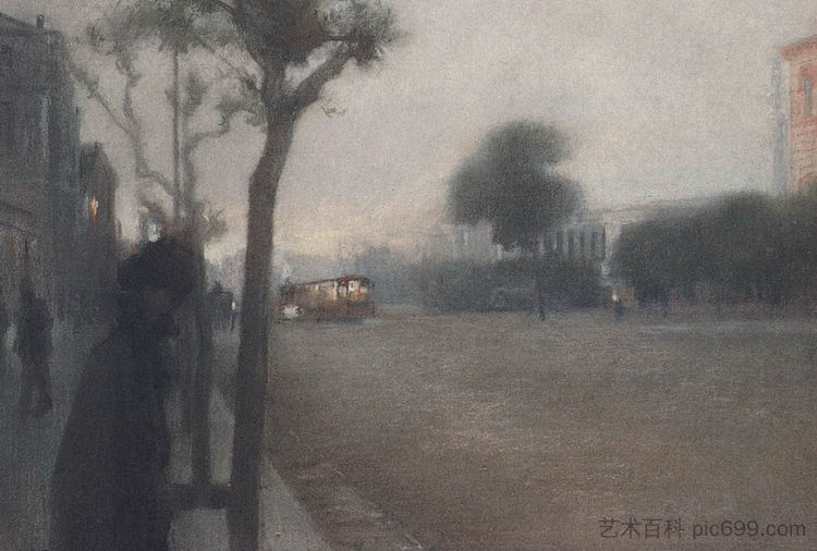 帕内皮斯蒂米乌街 Panepistimiou street (1896)，保罗马蒂奥波洛斯