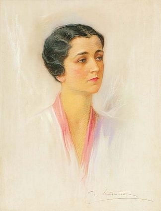 一个女人的肖像 Portrait of a woman，保罗马蒂奥波洛斯