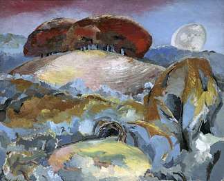 月球末期景观 Landscape of the Moon’s Last Phase (1944)，保罗·纳什