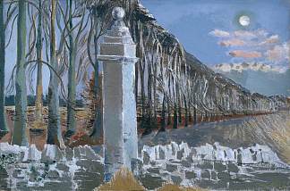 柱子和月亮 Pillar and Moon (1932 – 1942)，保罗·纳什