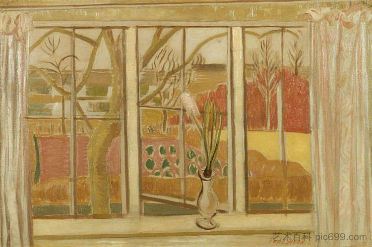 粉红风信子 Pink Hyacinth (1921)，保罗·纳什