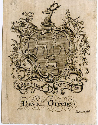 大卫·格林书版 David Greene Bookplate，保罗·列维尔