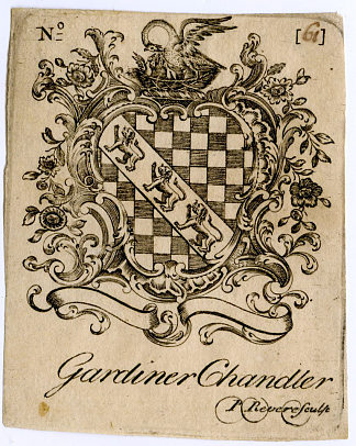 加德纳·钱德勒书版 Gardiner Chandler Bookplate (1760)，保罗·列维尔