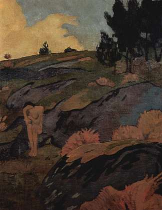 忧郁症，或布列塔尼夏娃 Melancholia, or Breton Eve (c.1890; Le Pouldu,France                     )，保罗·塞律西埃