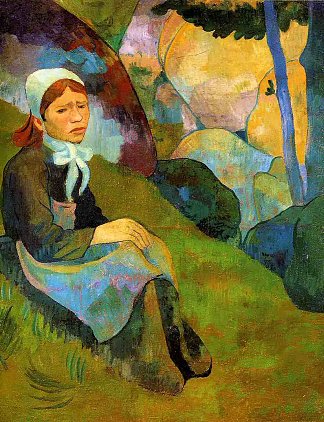 孤独，胡尔山羊景观 Solitude, Huelgoat Landscape (c.1892; Huelgoat,France                     )，保罗·塞律西埃