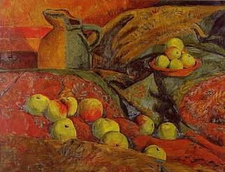 静物与苹果和水壶 Still life with apples and jug (1912; France                     )，保罗·塞律西埃