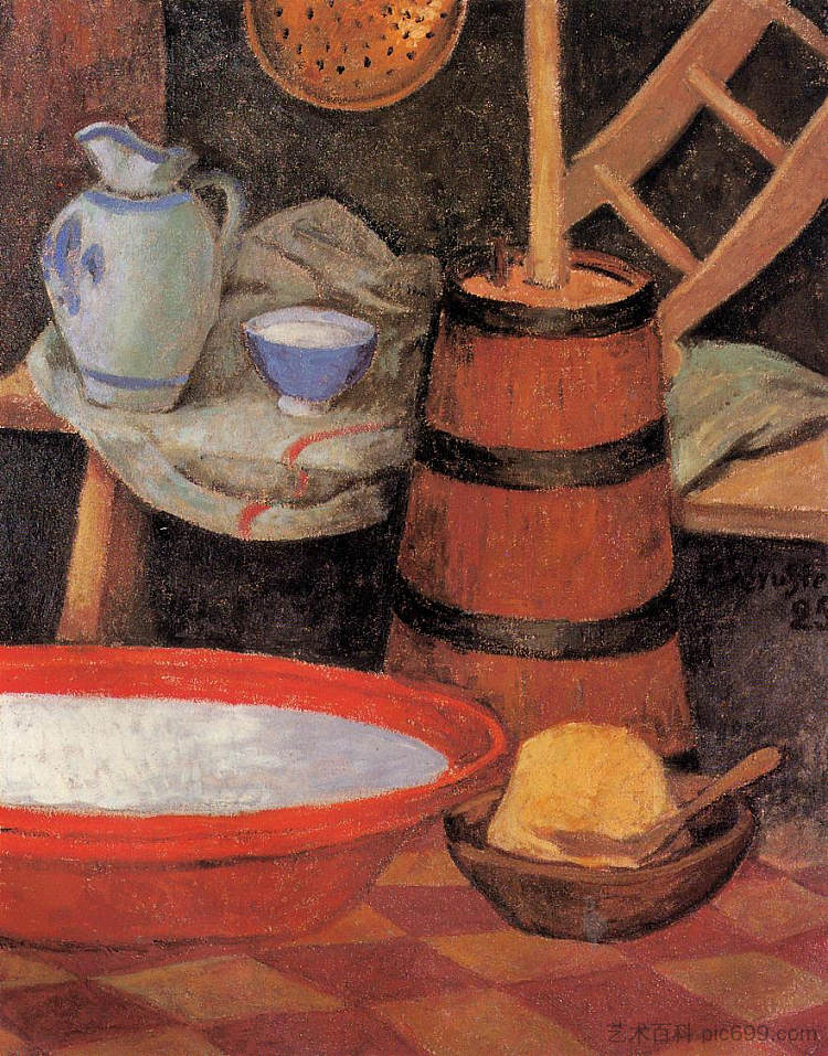 静物与流失 Still Life with Churn (1925; France  )，保罗·塞律西埃