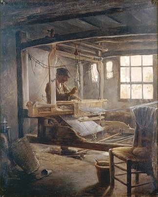 布列塔尼织布工 The Breton Weaver (1888; Pont-aven,France                     )，保罗·塞律西埃