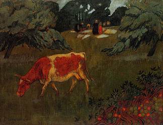 在大草地上洗澡 The Wash in a Large Meadow (1894; France                     )，保罗·塞律西埃