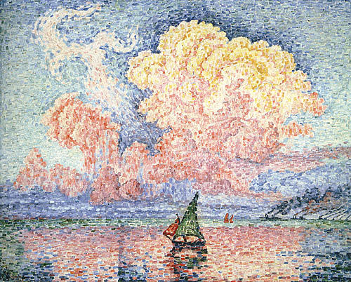 昂蒂布，粉红的云 Antibes, the Pink Cloud (1916)，保罗·西涅克