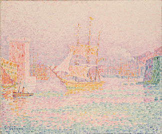 马赛海港 The Harbour at Marseilles (1906)，保罗·西涅克