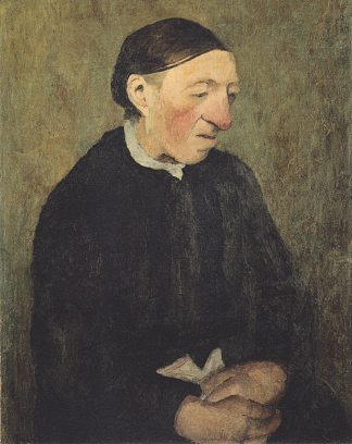 拿着手帕的老妇人 Old Woman with handkerchief (c.1903)，保拉·莫德索恩·贝克尔