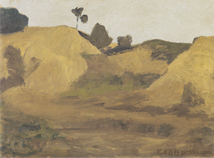 魏尔斯贝格的沙坑 Sand pit at Weyersberg (1899),保拉·莫德索恩·贝克尔