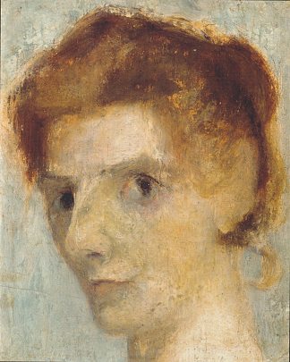 自画像 Self portrait (c.1898)，保拉·莫德索恩·贝克尔