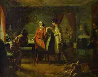 时尚妻子（母狮） Fashionable Wife (Lioness) (1849)，帕威尔·费多托夫