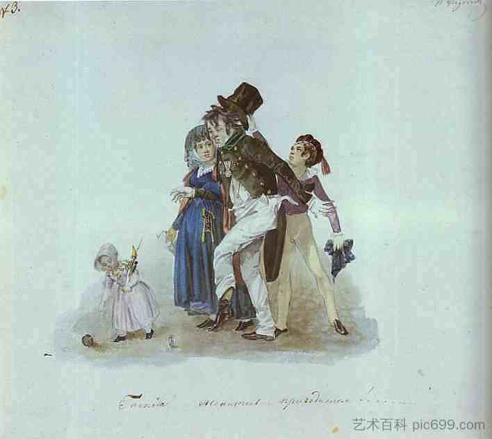 结婚吧，会派上用场的先生们 Get Married, Gentlemen That Would Come in Very Handy (c.1840)，帕威尔·费多托夫