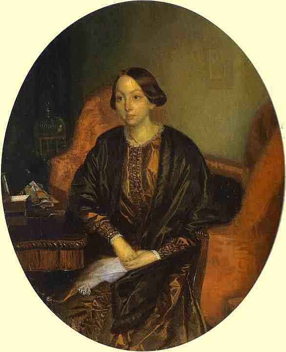 阿玛利亚·罗格朗的肖像 Portrait of Amalia Legrand (1846 - 1847)，帕威尔·费多托夫