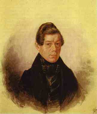 M.M.罗迪瓦诺夫斯基的肖像 Portrait of M. M. Rodivanovsky (c.1836)，帕威尔·费多托夫