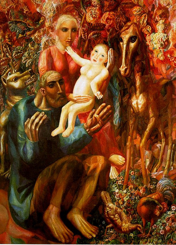 农民家庭(神圣家族) A Peasant Family (The Holy Family) (1914),帕维尔·菲洛诺夫