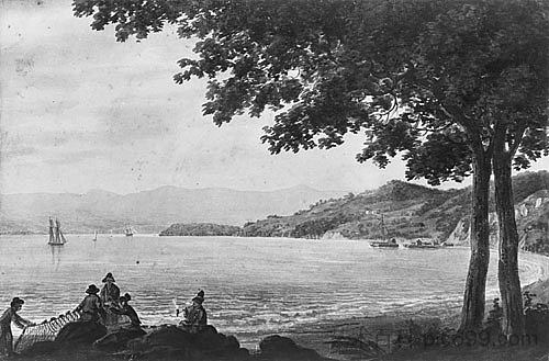哈德逊河岸边的鲥鱼渔民 Shad Fishermen on the Shore of the Hudson River (c.1812; Philadelphia,United States ),帕维尔斯文音