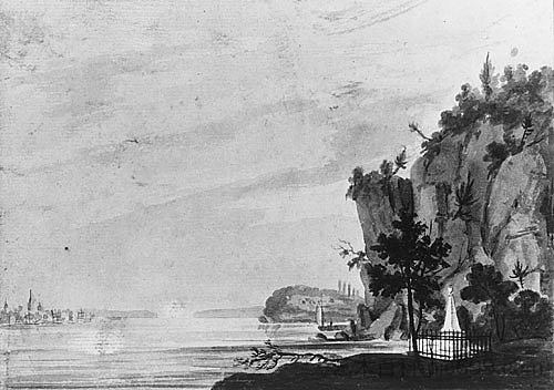 威霍肯的亚历山大·汉密尔顿纪念碑 The Monument to Alexander Hamilton at Weehawken (c.1812; Philadelphia,United States  )，帕维尔斯文音