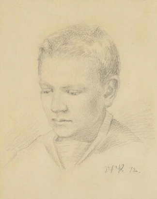 一个男孩的肖像 Portrait of a boy (1872)，佩德·塞韦林·克罗耳