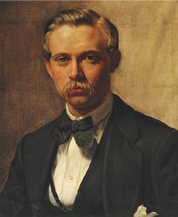 P. S. Krøyer的同父异母兄弟和堂兄Vilhelm出生的肖像 Portrait of P. S. Krøyer's half brother and cousin Vilhelm born，佩德·塞韦林·克罗耳