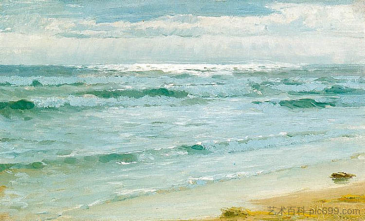 斯卡恩的海 Sea at Skagen (1882)，佩德·塞韦林·克罗耳