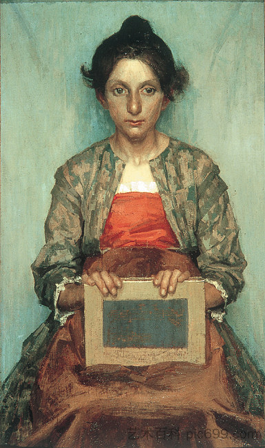 年轻女子的肖像（初产） Portrait of a Young Woman (Incipient Maternity) (c.1891)，佩利扎达沃尔佩多