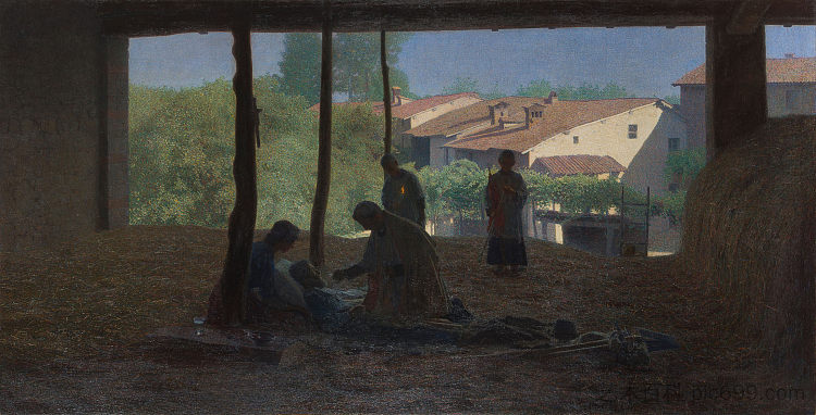 在谷仓上 On the barn (1893)，佩利扎达沃尔佩多