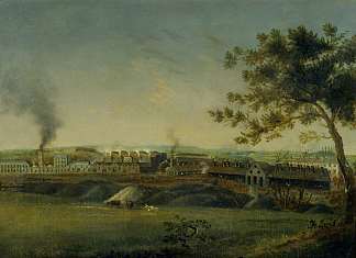 克劳沙伊的赛法斯法钢铁厂 Crawshay’s Cyfarthfa Ironworks (1817)，彭里·威廉姆斯