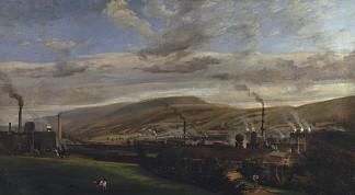 南威尔士工业景观 South Wales Industrial Landscape (c.1825)，彭里·威廉姆斯