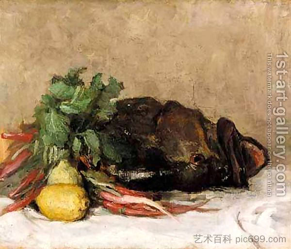 鱼和蔬菜的静物 Still Life With Fish And Vegetables，佩里克尔斯·潘塔齐斯