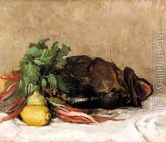 鱼和蔬菜的静物 Still Life With Fish And Vegetables，佩里克尔斯·潘塔齐斯