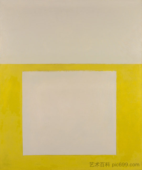 “酷”系列2号（黄过棕褐色） "Cool" Series No. 2 (Yellow over Tan) (1963)，珀利·芬