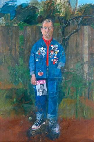 带徽章的自画像 Self-Portrait with Badges (1961)，彼得·布莱克