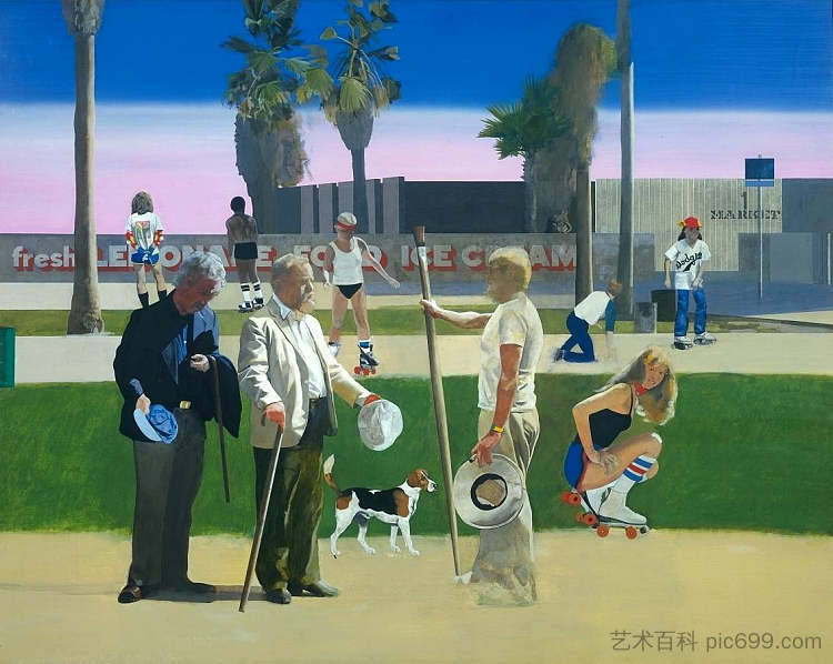 会议(或祝你有美好的一天,霍克尼先生) The Meeting (or Have a Nice Day, Mr. Hockney) (1981 - 1983),彼得·布莱克