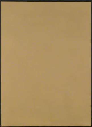 带有黑色边框的深赭石 Dark Ochre with Black Border (1973)，彼得约瑟夫
