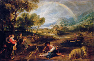 彩虹风景 Landscape with a Rainbow (1632 – 1635)，彼得·保罗·鲁本斯