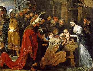 贤士的崇拜 Adoration of the Magi (1618 – 1619)，彼得·保罗·鲁本斯