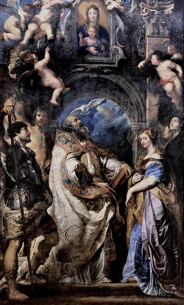 圣格雷戈里大帝与圣徒 St. Gregory the Great with Saints (1606)，彼得·保罗·鲁本斯