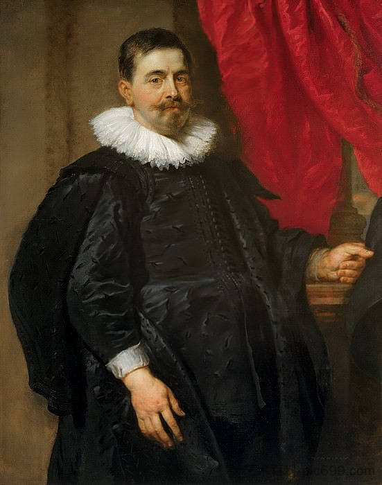 一个男人的肖像，可能是彼得·范·赫克 Portrait of a Man, Probably Peter Van Hecke (c.1630)，彼得·保罗·鲁本斯