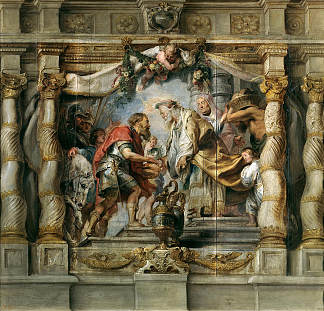 亚伯拉罕和麦基洗德的会面 The Meeting of Abraham and Melchizedek (1625)，彼得·保罗·鲁本斯