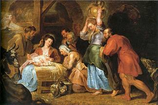 牧羊人的崇拜 Adoration of the Shepherds (c.1617)，彼得·保罗·鲁本斯