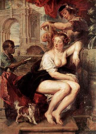 喷泉旁的拔示巴 Bathsheba at the Fountain (c.1635)，彼得·保罗·鲁本斯