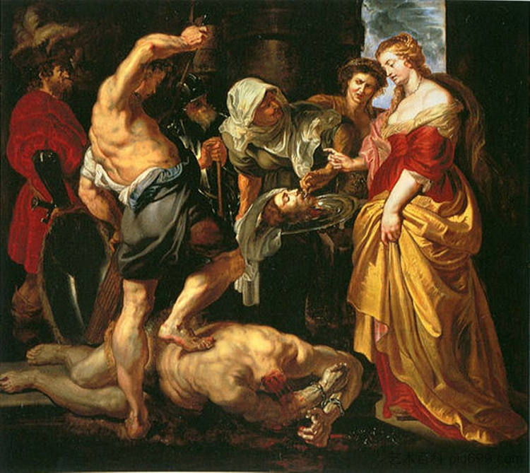 施洗者圣约翰的斩首 Beheading of St. John the Baptist (1609 - 1610)，彼得·保罗·鲁本斯